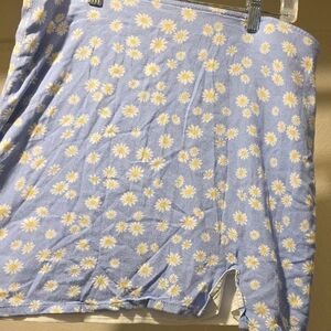 Floral Blue and White Skirt